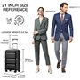 Kono Set de 3 Pièces Valise de Voyage Rigide Valise Soute Avion en Polypropylène Légere Ensembles de Bagages 55/65/76cm à 4 roul