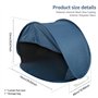 Toaboa Tête de visage - Protection de l'ombre - Tente de plage légère - Protection de tête de plage - Hébergement de soleil port