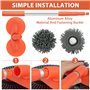 Balai de lavage de voiture avec manche long rétractable de 80 à 135 cm, double tête rotative à 360°, brosse de lavage de voiture