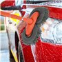 Balai de lavage de voiture avec manche long rétractable de 80 à 135 cm, double tête rotative à 360°, brosse de lavage de voiture