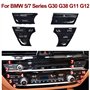 TUMEXI Boutons poussoirs ca de Commande de climatisation de Tableau de Bord, for BMW, série 5 7 G30 G38 G11 G12 Grille d'aératio