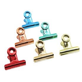 Lot de 12 pinces multicolores en métal de 38 mm