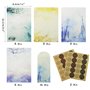 Lot de papier à lettres style chinois avec enveloppes - 32 feuilles de papier à lettre aux couleurs assorties - 16 enveloppes