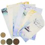 Lot de papier à lettres style chinois avec enveloppes - 32 feuilles de papier à lettre aux couleurs assorties - 16 enveloppes