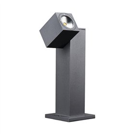 LED Borne Eclairage Exterieur Lorik (Moderne) en Noir Aluminium (1 lampe