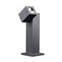 LED Borne Eclairage Exterieur Lorik (Moderne) en Noir Aluminium (1 lampe