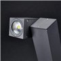 LED Borne Eclairage Exterieur Lorik (Moderne) en Noir Aluminium (1 lampe,à), Lumineuse Exterieur, Luminaire Lampe Jardin, Led