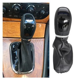 JVEIWAD 1 Pommeau De Levier De Vitesse Automatique Noir avec Bottes De Guêtre Compatible avec Mercedes Compatible avec Les Trans