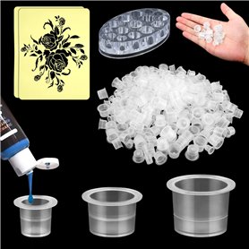 300 Pièces Encre Tatouage Cup