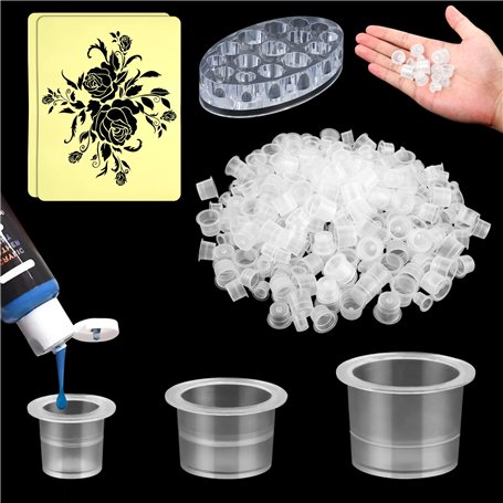 300 Pièces Encre Tatouage Cup