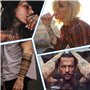 300 Pièces Encre Tatouage Cup, Tattoo Ink Encre Cup avec Des Supports De Coupes et 2 Peau Synthétique Tatouage, Petits et Moyens
