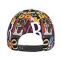 CHUNMINW Casquette de baseball tendance imprimée lettre et chiffres avec fermeture à boucle réglable pour papa, femmes, hommes, 
