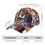 CHUNMINW Casquette de baseball tendance imprimée lettre et chiffres avec fermeture à boucle réglable pour papa, femmes, hommes, 