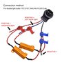 NATGIC 4pcs 50W 8 ohms Résistances de Charge LED Résistance de Charge de Phare Feux de Brouillard Décodeur LED Clignotants Résis