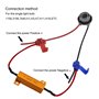 NATGIC 4pcs 50W 8 ohms Résistances de Charge LED Résistance de Charge de Phare Feux de Brouillard Décodeur LED Clignotants Résis