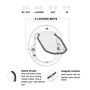 Mode pour animal domestique Chien Verrou de fenêtre/porte 4 Way Cat Puppy Doggie Porte verrouillable ronde transparente Gate pou