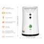 SKYMEE Dog Caméra Audio Bidirectionnel Vision Nocturne pour Chien Surveillance à Distance WiFi Distributeur d’Aliments pour Anim