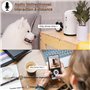 SKYMEE Dog Caméra Audio Bidirectionnel Vision Nocturne pour Chien Surveillance à Distance WiFi Distributeur d’Aliments pour Anim