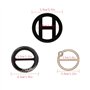 HOSTK 30pc Résine En Plastique Métal Tee Shirt Ceinture Vêtements Clip Agrafe Anneau Écharpe Boucle Ronde Fashion Party Coloré D