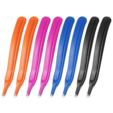 HOSTK 8pcs outil de dégrafeur magnétique extracteur stylo-type sans effort pour l'école de bureau et la maison noir bleu rose or
