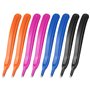 HOSTK 8pcs outil de dégrafeur magnétique extracteur stylo-type sans effort pour l'école de bureau et la maison noir bleu rose or