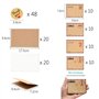 Papier Cadeau Vintage avec Autocollants