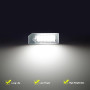Pexorin Lampe de Plaque d'immatriculation 12 V, for Mitsubishi ASX Outlander Sport 2011-2020, Ensemble d'éclairage de Plaque d'i