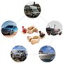 Rantecks Cosse Batterie Bornes de Batterie Connecteurs de Batterie 12V / 24V pinces de batterie de voiture en laiton massif avec