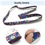 SwirlColor Lot de 8 Sangles de Transport pour Jouets - en polypropylène - Anti-Chute - Réglable - pour Poussette