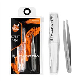 STALEKS PRO Pince à épiler fine et fine en acier inoxydable Expert 10/4