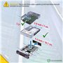 WORKDONE Pack 3u.-Plateau Caddy HDD 3.5" et Adaptateur 2.5" - Compatibles avec serveurs Dell PowerEdge 11-13ème - Manuel - Autoc
