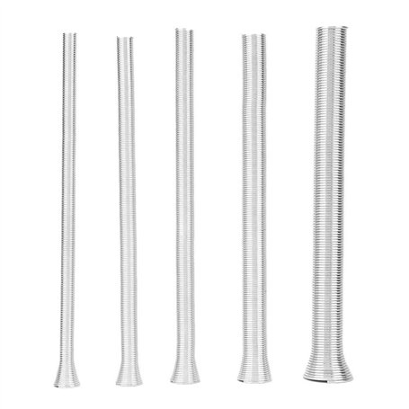 Wincal Cintreuse de Tube à Ressort-5 pièces 21 cm Super élastique en Acier à Ressort Tube cintreuse cintreuse de Fil PVC Tuyau d