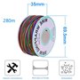 beihuazi® Câble d'enroulement de 250 m de fil de sonnette - Test d'isolation - 30 AWG - Câble solide en cuivre étamé