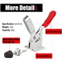 cersaty®4pcs Sauterelle De Serrage GH-201-B Serrage À Genouillère Capacité De Maintien Environ 90 Kg Antidérapant Desserrage Rap