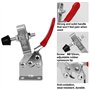 cersaty®4pcs Sauterelle De Serrage GH-201-B Serrage À Genouillère Capacité De Maintien Environ 90 Kg Antidérapant Desserrage Rap