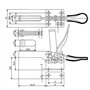 cersaty®4pcs Sauterelle De Serrage GH-201-B Serrage À Genouillère Capacité De Maintien Environ 90 Kg Antidérapant Desserrage Rap