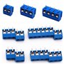 PCB Bornier 100 Pièces Bornier à Visser 5mm Bornier à Souder PCB Connecteur / Connector 2 broches/3 broches/4 broches Pour DIY C