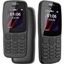 Nokia 106 unlocked 4GB Dual Sim 2018 Gris Foncé avec Lampe Torche LED Radio FM Grand Bouton Téléphone