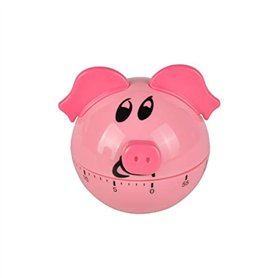 Jayron Minuterie de Cuisine Mécanique Dessin Animé Cochon Forme Mignonne Compteur Horaire Compte à Rebours Réveil