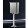 Poteau de Borne de Recharge Support Extérieur de Chargeur de Véhicule Électrique en Acier Inoxydable