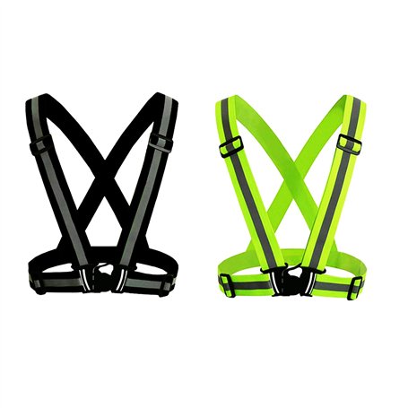 Mein HERZ 2 Pcs Gilet de Sécurité Réfléchissant - Taille Ajustable