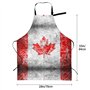 Tablier de Poche Drapeau Canada Adulte Oxford Tablier de Cuisine Cuisine Peinture Polyvalent Noir Taille Unique, Noir , Taille U