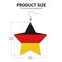 Boucles d'oreilles légères en cuir avec motif drapeau allemand pour femme, accessoire de mariage quotidien ou d'anniversaire, ta