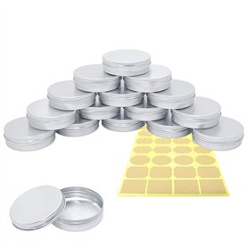 PUDSIRN Bocaux en Aluminium de 16 pièces avec couvercles à vis