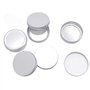 PUDSIRN Bocaux en Aluminium de 16 pièces avec couvercles à vis, boîtes de Conserve Rondes en Aluminium de 100 ML pour baume à lè