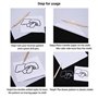 Lot de 100 feuilles de papier de transfert carbone blanc avec stylets de marquage pour transfert de motifs sur bois, papier, toi