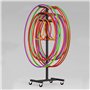 Support Cerceau Hula Hoop Support de Rangement Mobile pour Cerceau Hula Hoop / Cerceau de Fitness / Corde à Sauter, Chariot de R