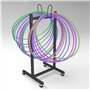 ZIMGOD Support Cerceau Hula Hoop Support de Hula Hoop sur Pied avec Roue