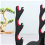 Z-fiber Porte-épée Japonais rembourré Katana Stand Samurai Display Rack Support All Tanto Sword Tai Chi,4 Tier