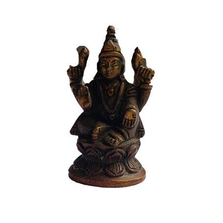 PARIJAT HANDICRAFT Statue religieuse Pooja en laiton et métal Lord Ganesha Ganpati en métal - Idole Ganesh Murti - Objet de Déco